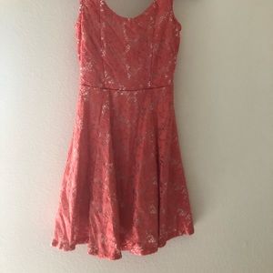 Pink lace dress